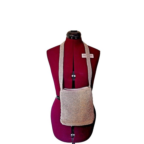 Carlo D'Santi Womens Purse Tan Crochet - Picture 2 of 5